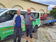 Station manager Marco and Hannes at the Eurobike Bus
