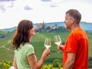 Glass of wine with a view