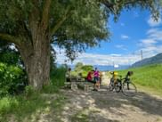 Bike break on the Adige Cycle Path
