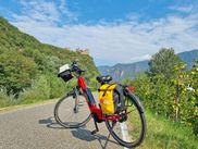 Radweg auf der Etappe Bozen - Auer