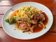 Schweinefilet mit Pilzen und Spätzle