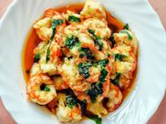 Garlic prawns