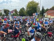 Radfahrer auf Event