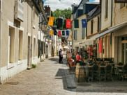 Straßenkaffee's in der Loire-Region