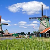 Windmills in the open-air museum near Arnhem