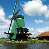 Windmühlen im Freilichtmuseum in Zaandam
