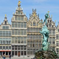 Das historische Zentrum von Antwerpen
