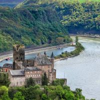 View of Katz Castle and the Loreley Rocks