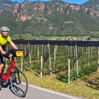 Radfahrer mit Follow-Me