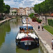 Schiffe am Canal du Midi