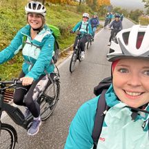 Cycling selfie