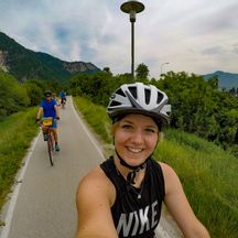 Selina Foto beim Radfahren