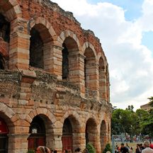 Arena in Verona entlang dem Etschradweg