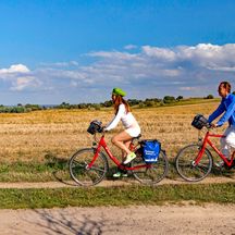 Radfahrer auf Rügen