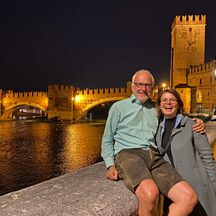 Zwei Freunde in Verona
