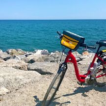 Fahrrad an der Küste
