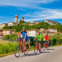 Radfahrer bei Nozzano