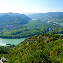 Panoramablick auf die Donau