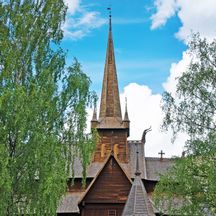 The stave church of Lom