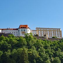 Blick auf die Festung Veste Oberhaus in Passau