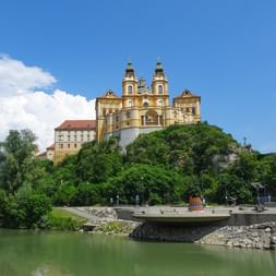 Melk Abbey from a distance