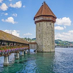 Kapel Bridge on Lake Constance