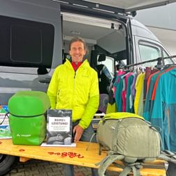 Stand of our equipment partner Vaude