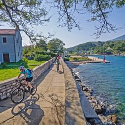 Radweg am Meer
