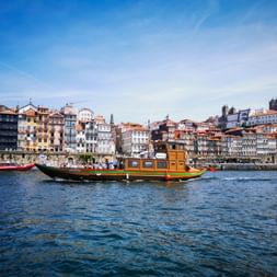 Boat on the Douro River in Portugal