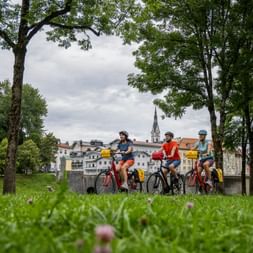 Bad Toelz Isar cycle path
