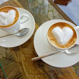 Cappucchino with heart foam