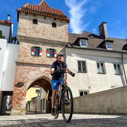 Radfahrer in Landsberg am Lech