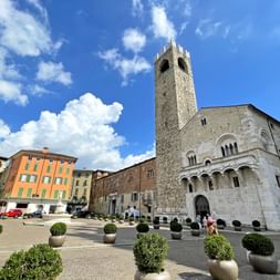 Market Square with Cathedral in Brescia