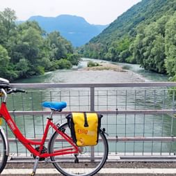 Bike on the Adige