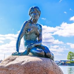 Sculpture of the Little Mermaid in Copenhagen