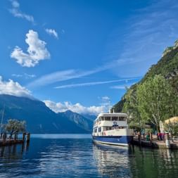 Pleasure boat at Riva on Lake Garda