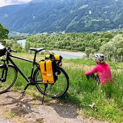 Cycle break at river Drau