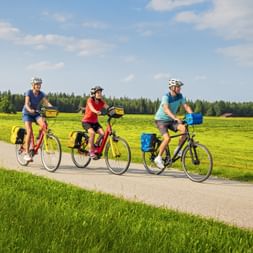 Radweg in einem Naturschutzgebiet