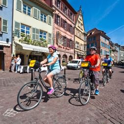 Cyclists in Colmar