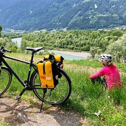 Cycle break at river Drau