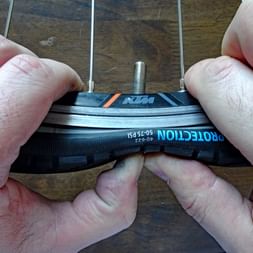Changing a bicycle inner tube
