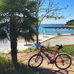 Bike break on the beach
