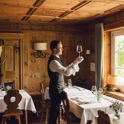 Restaurant of the Hotel Reinhart in Prien
