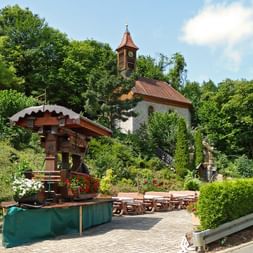 Die Lourdes Kapelle im Escherndorfer Lump