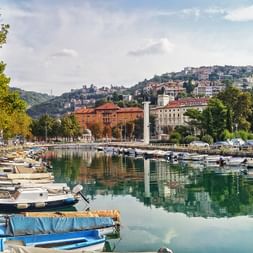 The harbour and old town of Rijeka