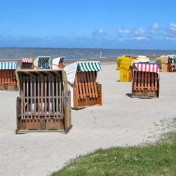 Island hopping in East Frisia Beach chairs