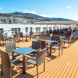 Seating on the sun deck