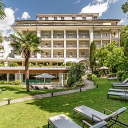The garden of the Meranerhof city hotel