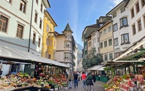 The Bolzano market The Bolzano market