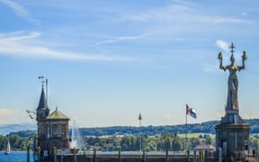 Der Hafen von Konstanz mit der Imperiastatue Der Hafen von Konstanz mit der Imperiastatue